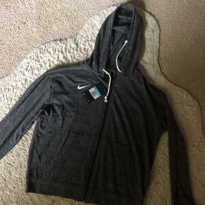 Grey cotton Nike jacket nonsmoking household brand new with tags, women size m